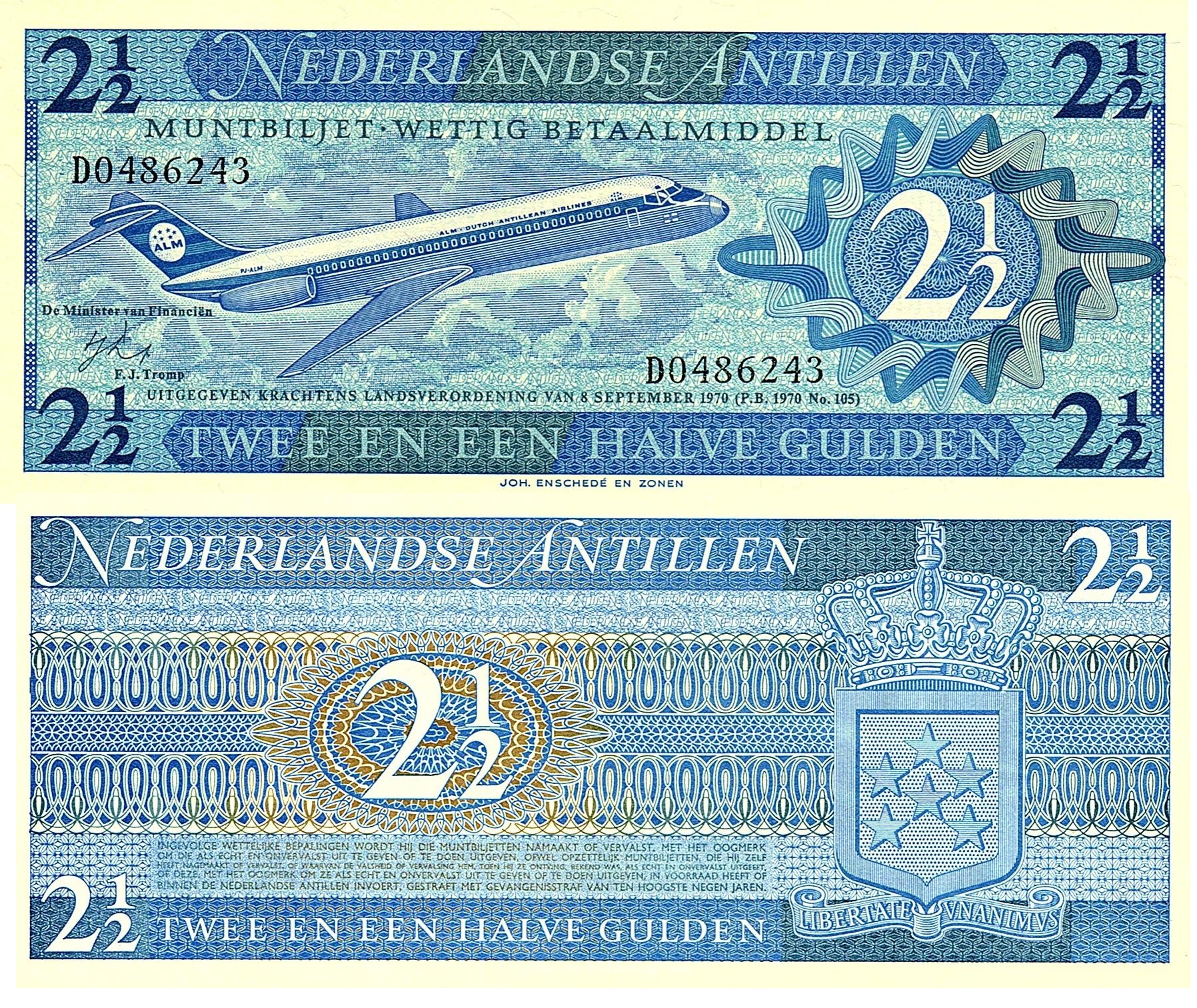 Netherlands Antilles #21 2½ Gulden