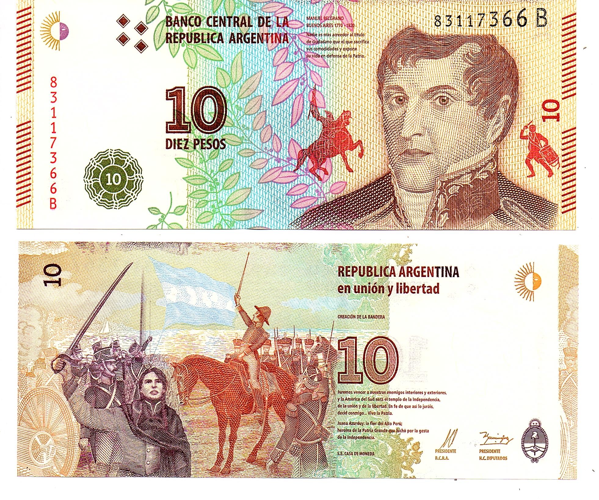 Argentina #360  10 Pesos