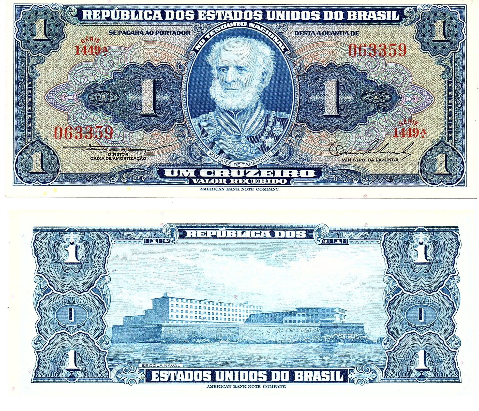 Brazil #150a.H 1 Cruzeiro
