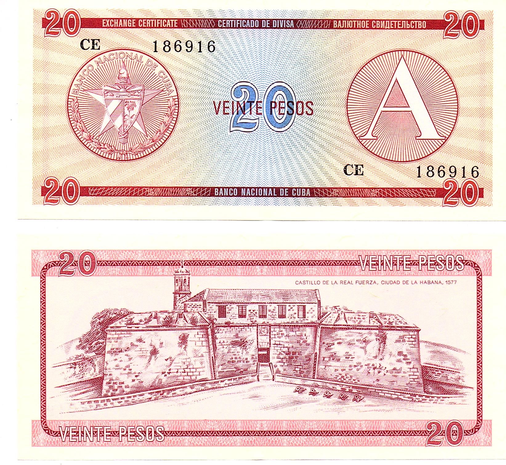 Cuba #FX5 20 Pesos