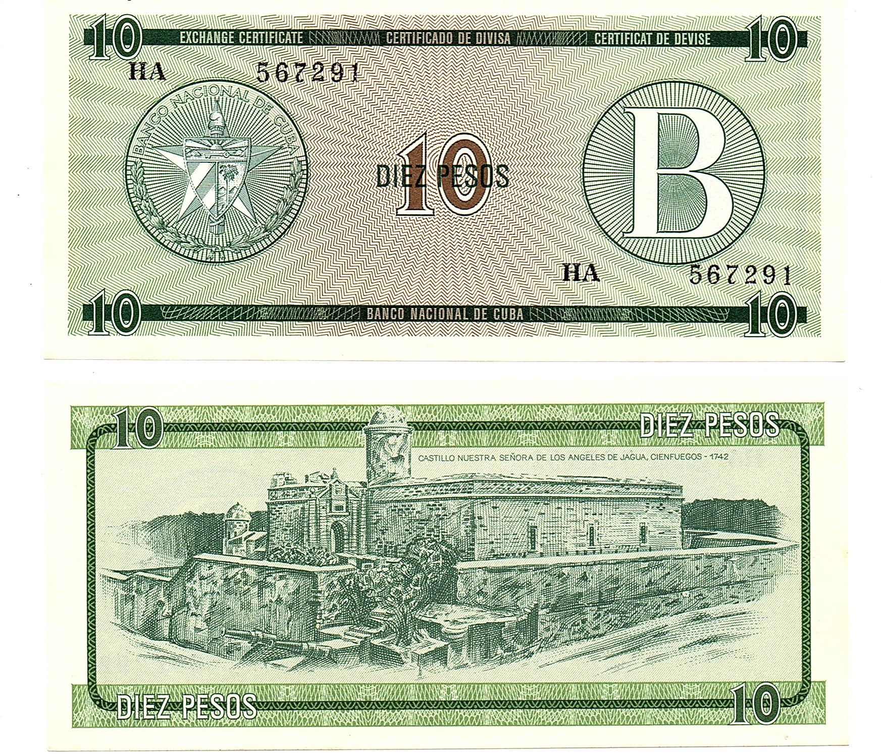 Cuba #FX8 10 Pesos