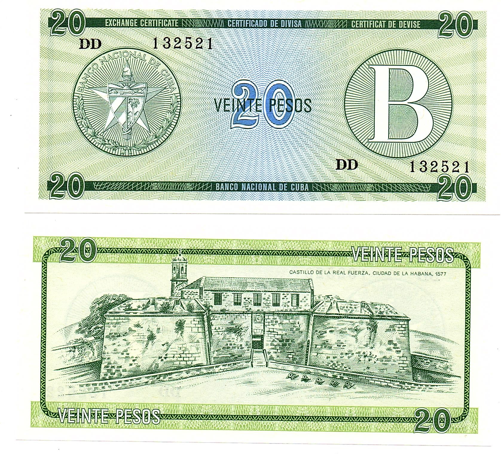 Cuba #FX9  20 Pesos
