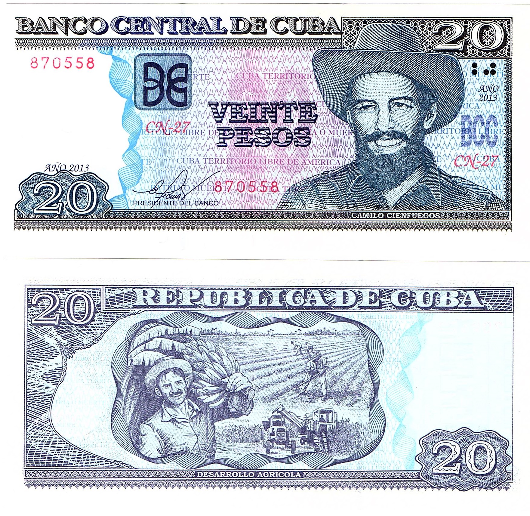 Cuba #122g    20 Pesos