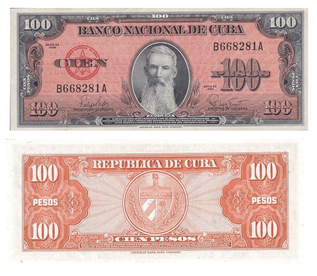 Cuba #93/XF  100 Pesos