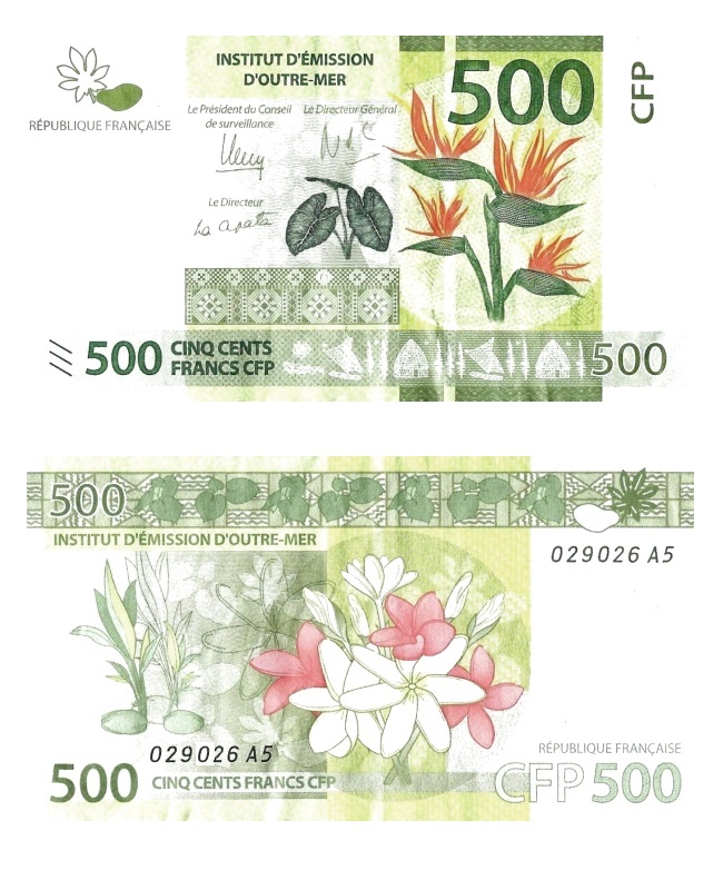 Tahiti #5(1)  500 Francs CFP