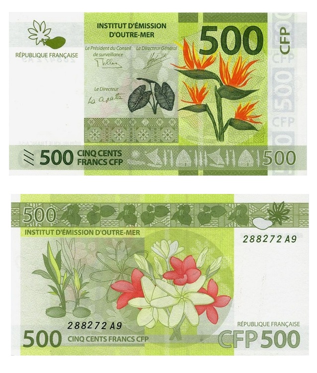 Tahiti #5(2)  500 Francs CFP