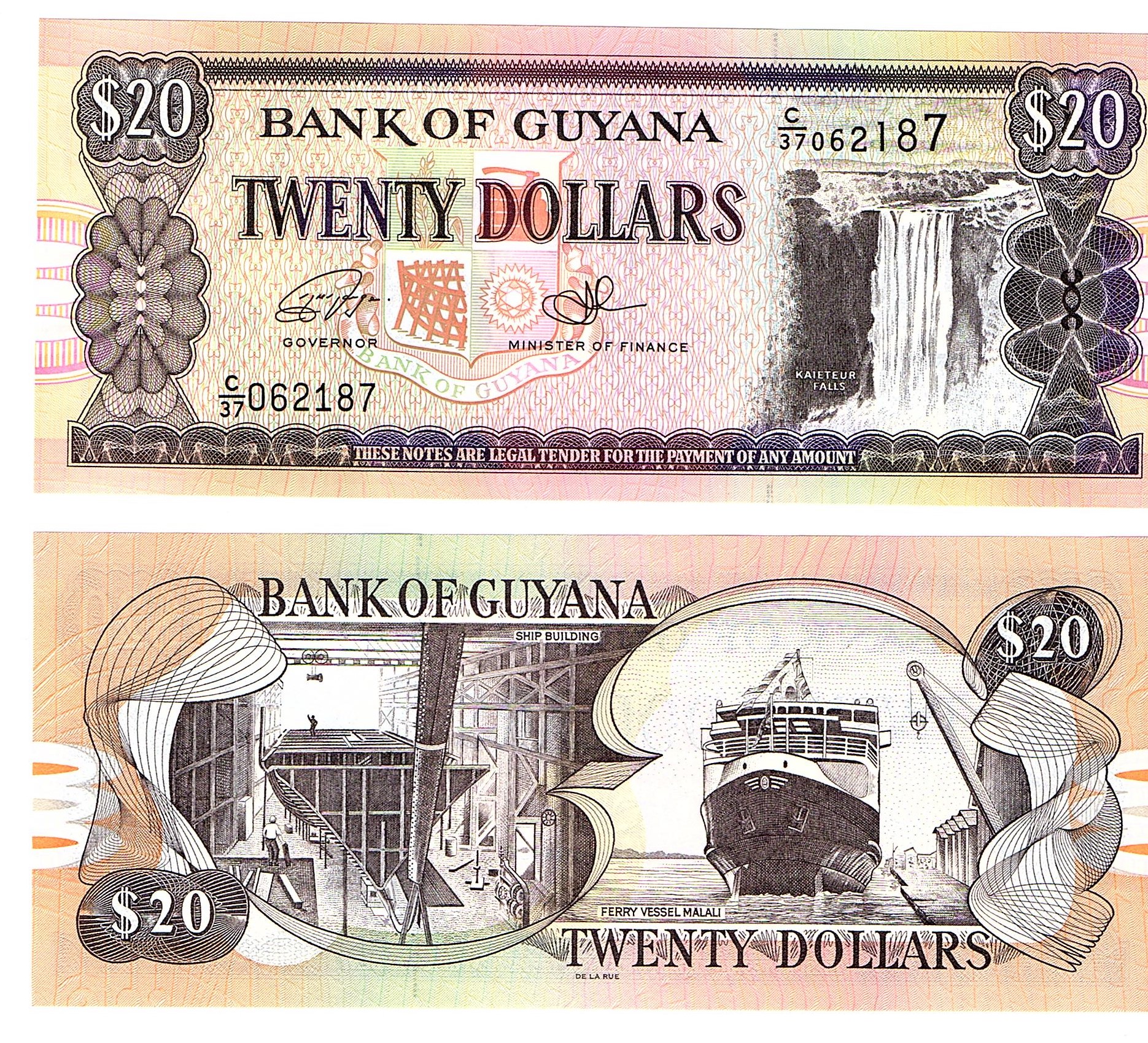 Guyana #30f   20 Dollars