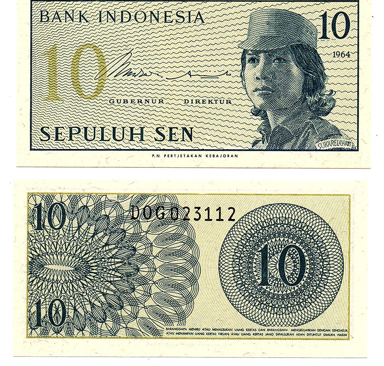 Indonesia #92  10 Sen