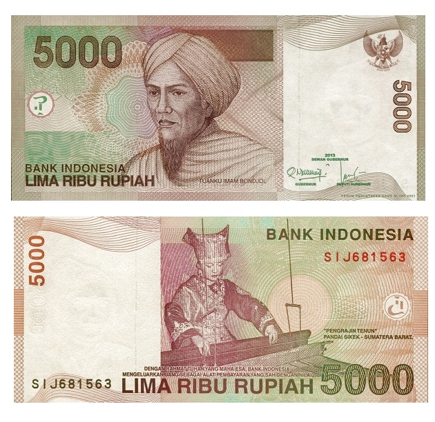 Indonesia #142m  5000 Rupiah