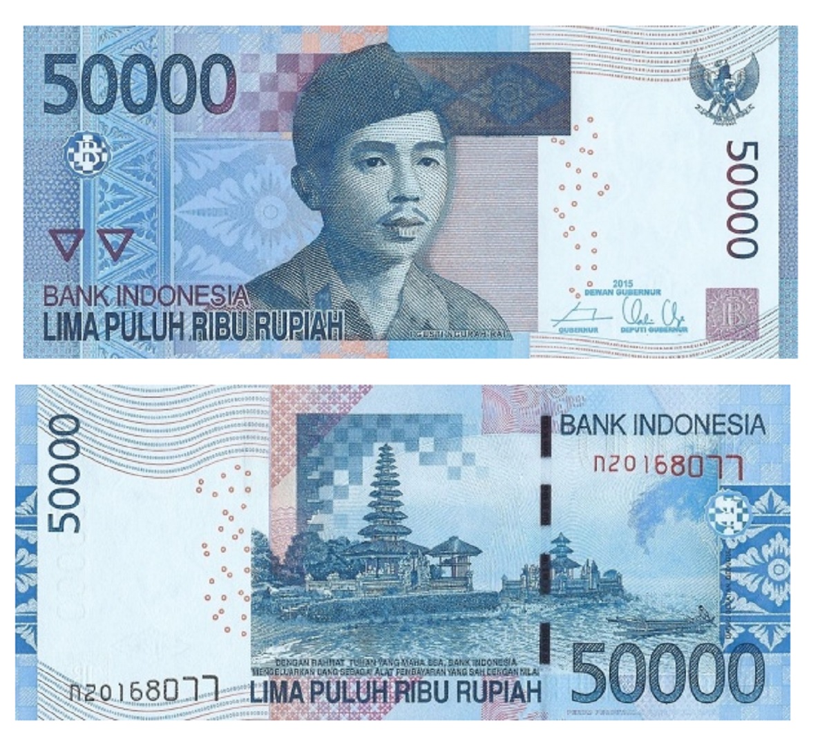 Indonesia #152f  50.000 Rupiah