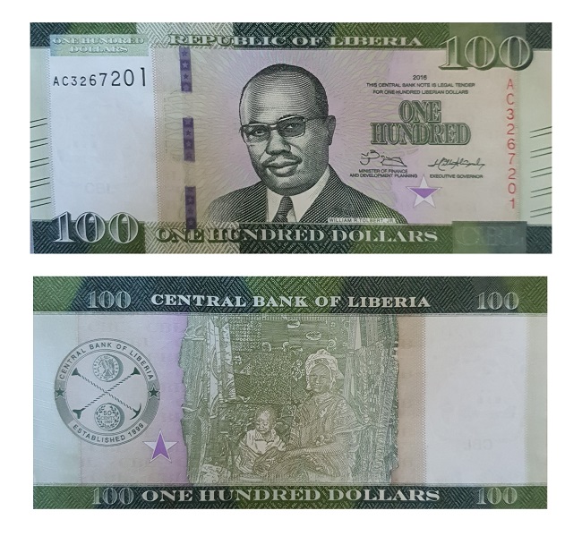 Liberia #35a   100 Dollars
