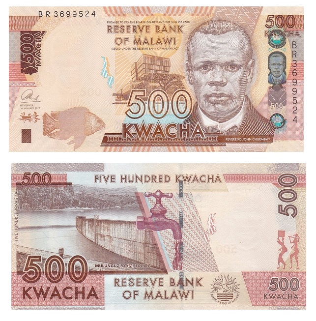 Malawi #66-2017  500 Kwacha