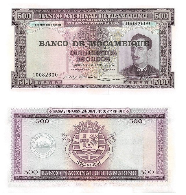 Mozambique  #118  500 Escudos