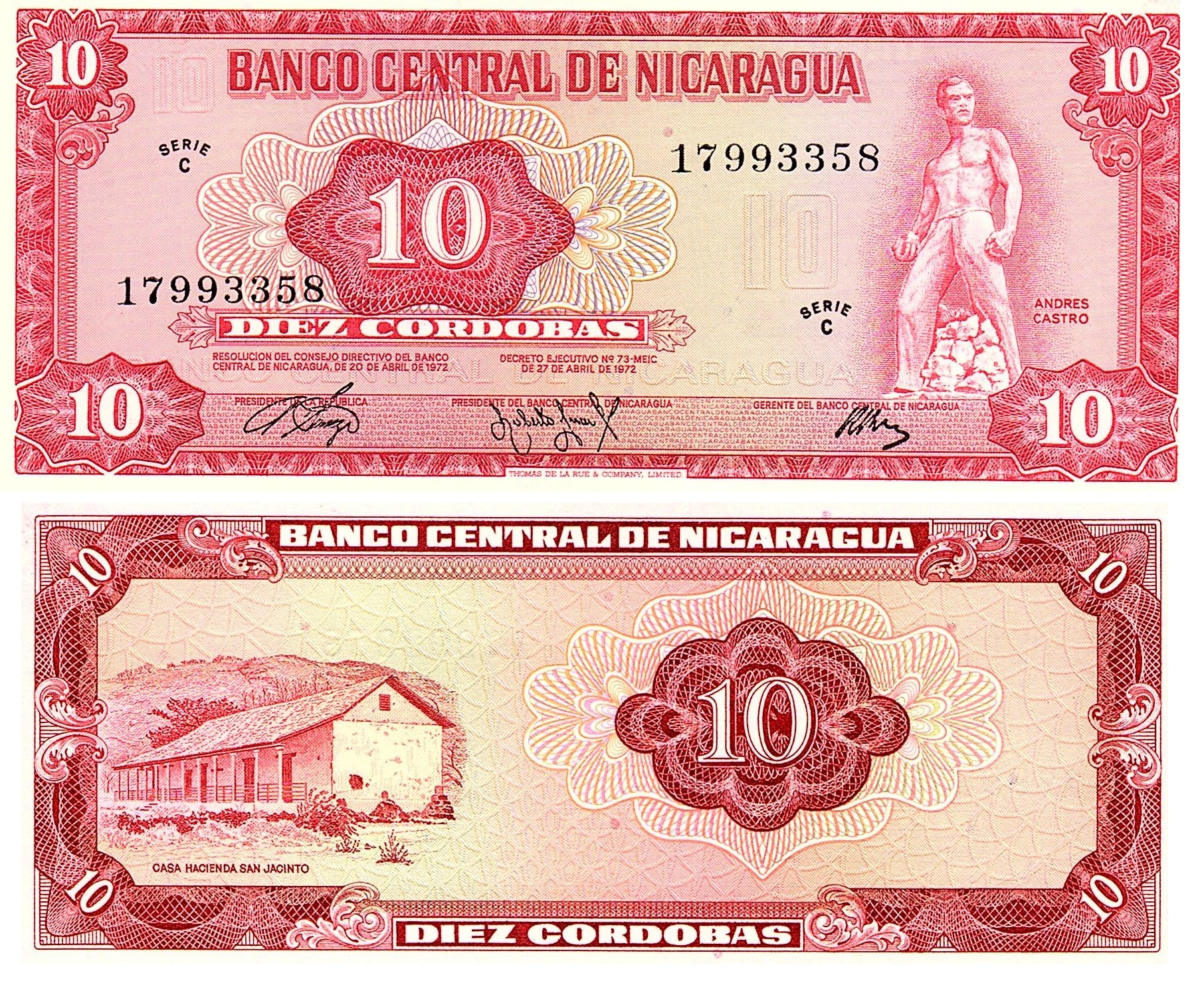 Nicaragua #123   10 Cordobas