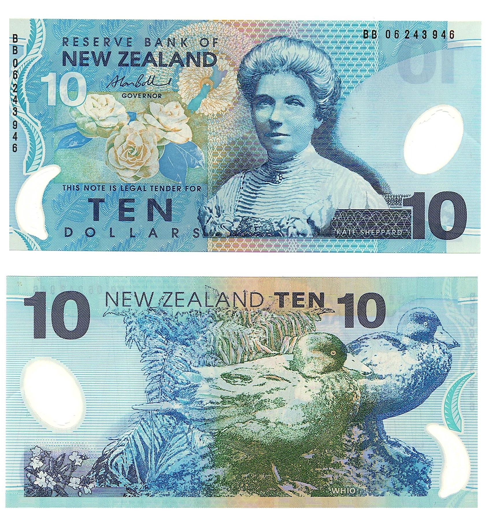 New Zealand #186b 10 Dollars