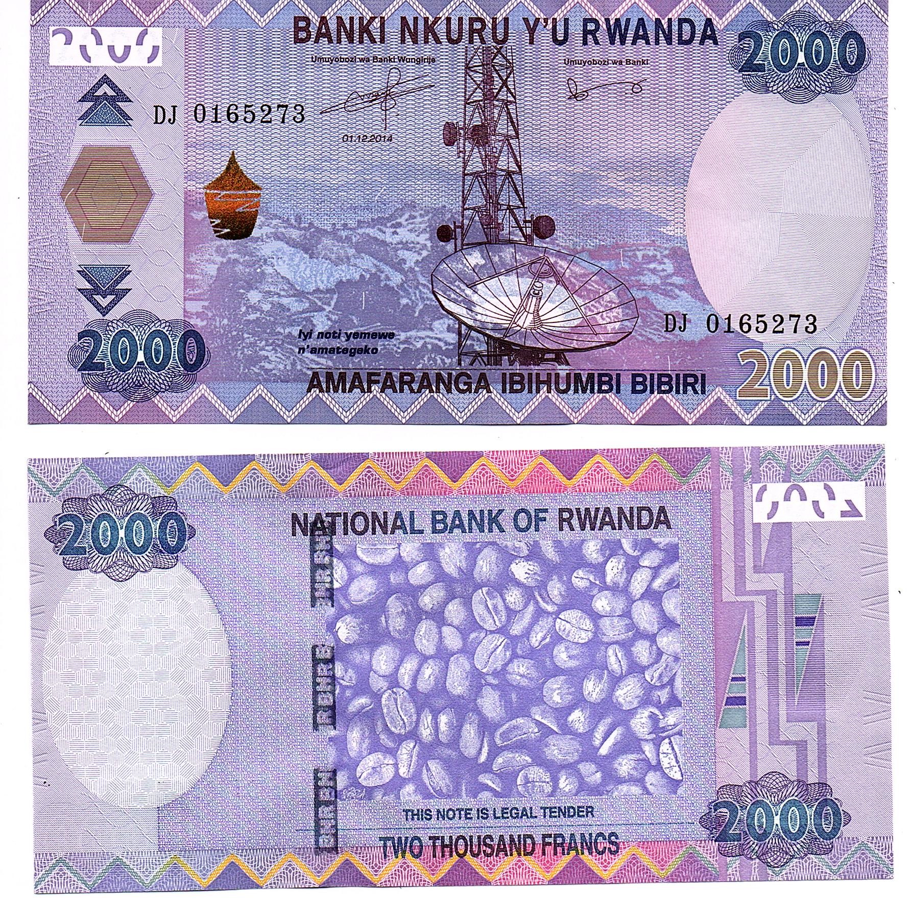 Rwanda #40  2.000 Francs / Amafaranga
