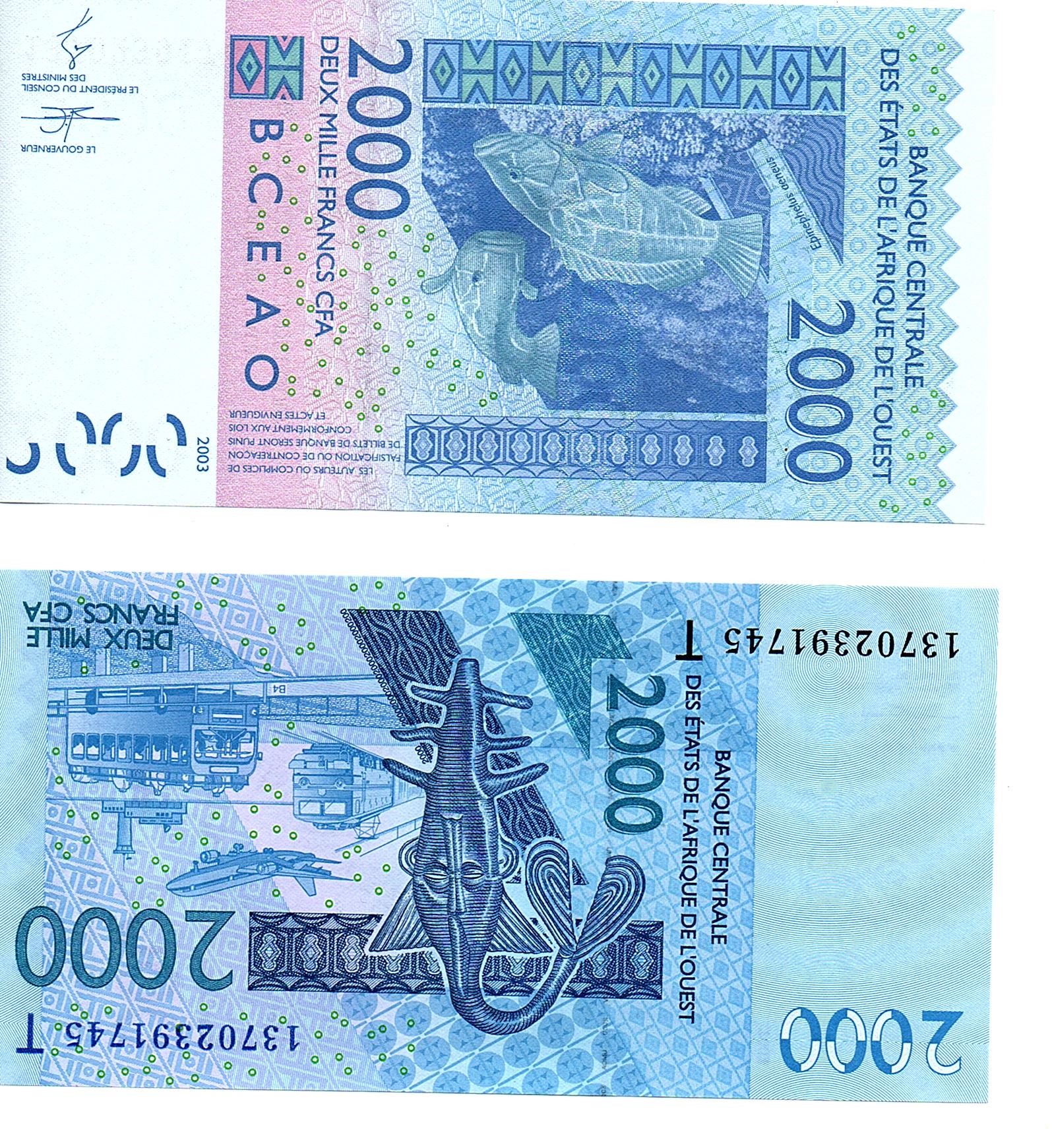 Togo #816Tg  2.000 Francs CFA