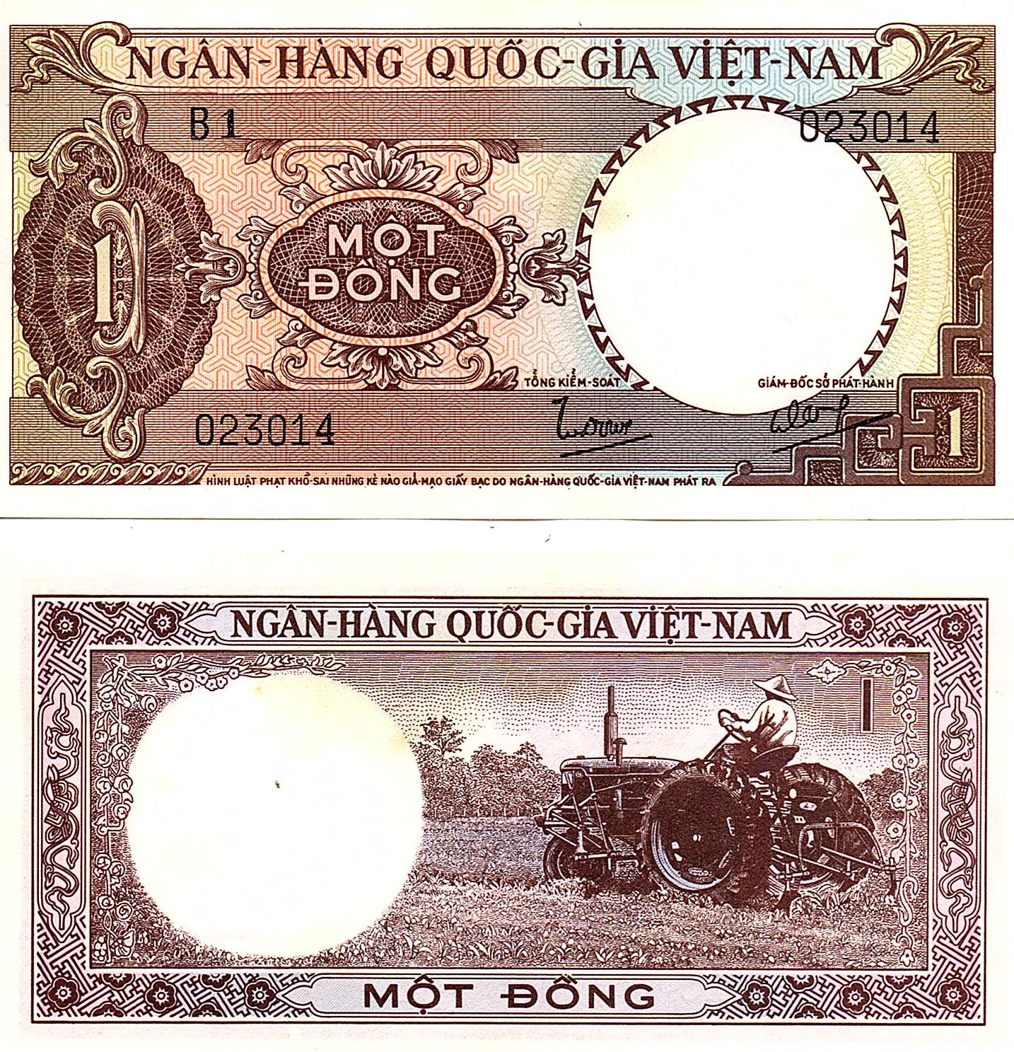 Vietnam-South #15 1 Ðồng