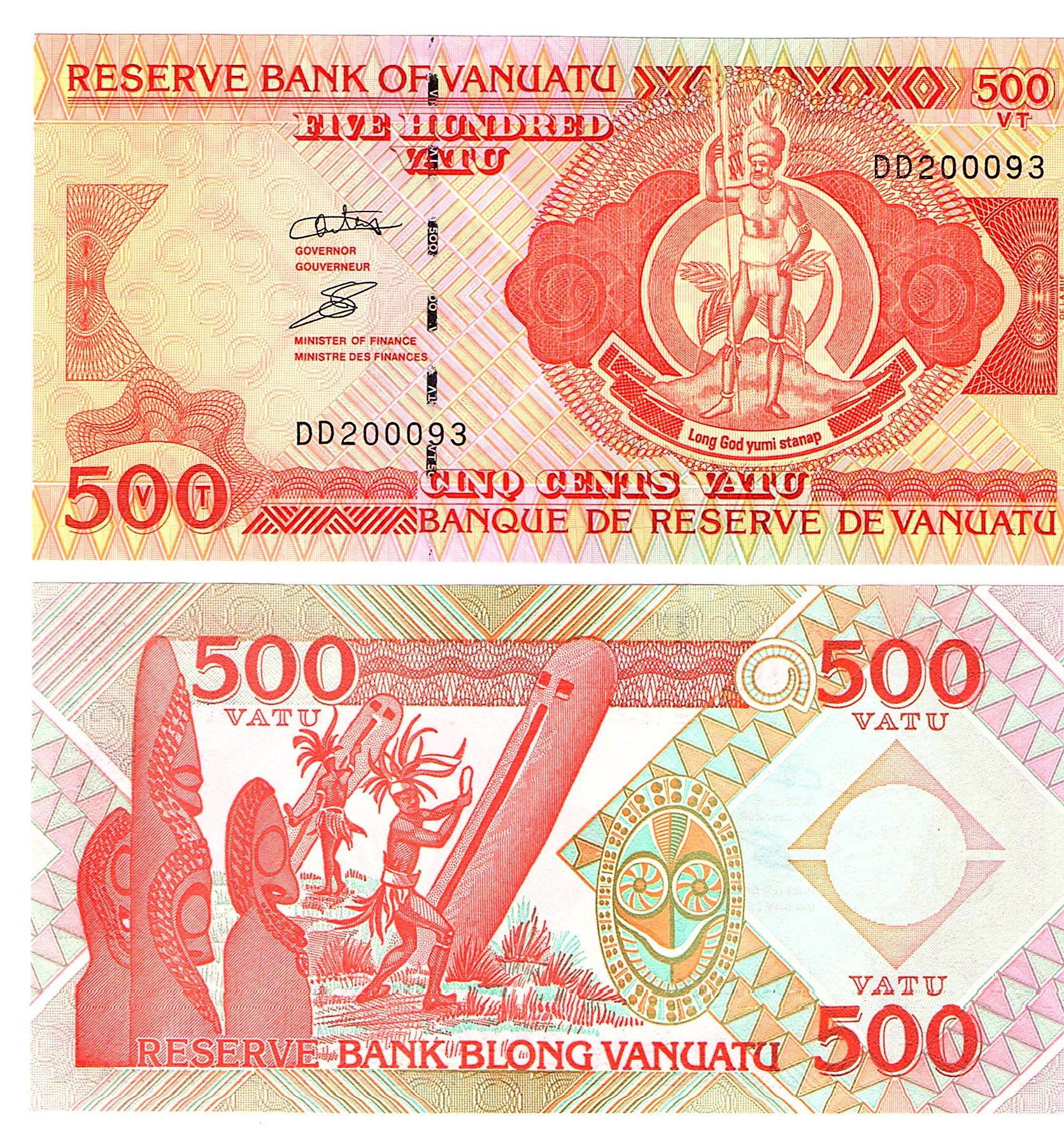 Vanuatu #5d   500 Vatu / DD Prefix