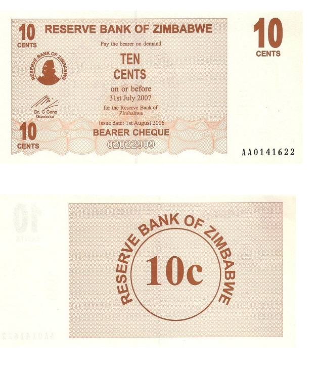 Zimbabwe #35 10 Cents
