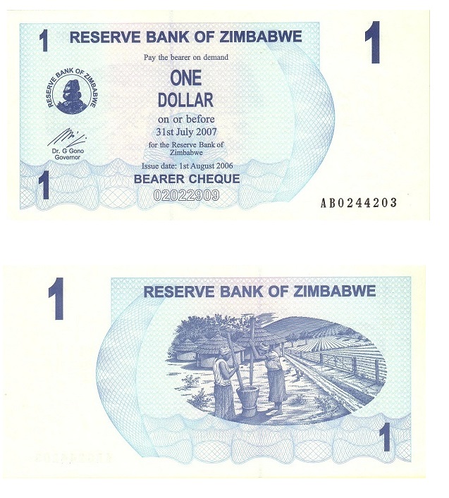Zimbabwe #37  1 Dollar