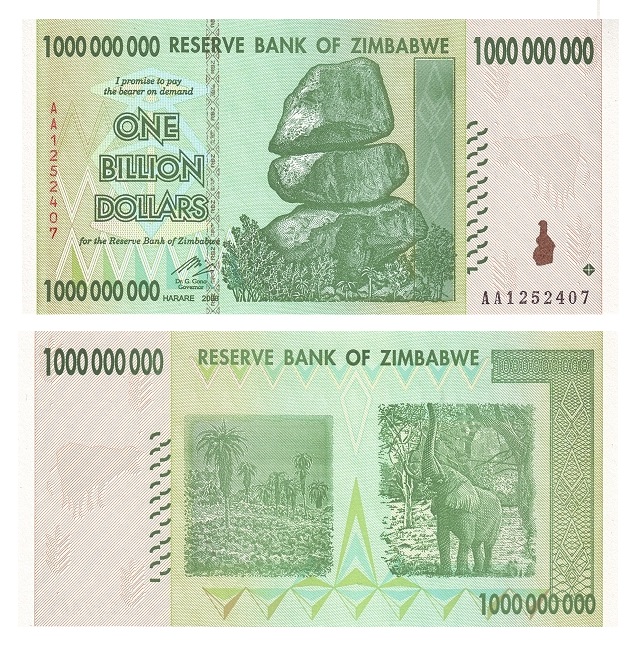Zimbabwe #83 10,000,000,000 Dollars