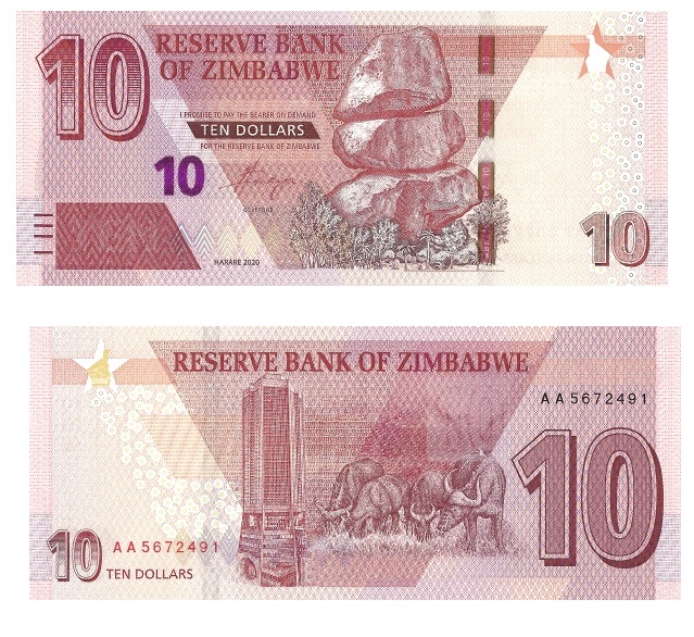Zimbabwe #W103 10 Dollars