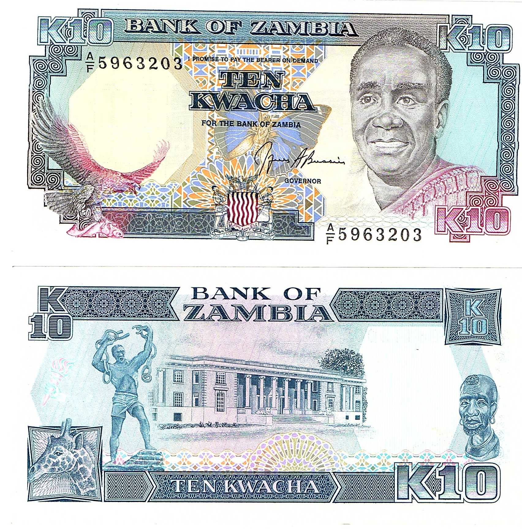 Zambia #31b 10 Kwacha