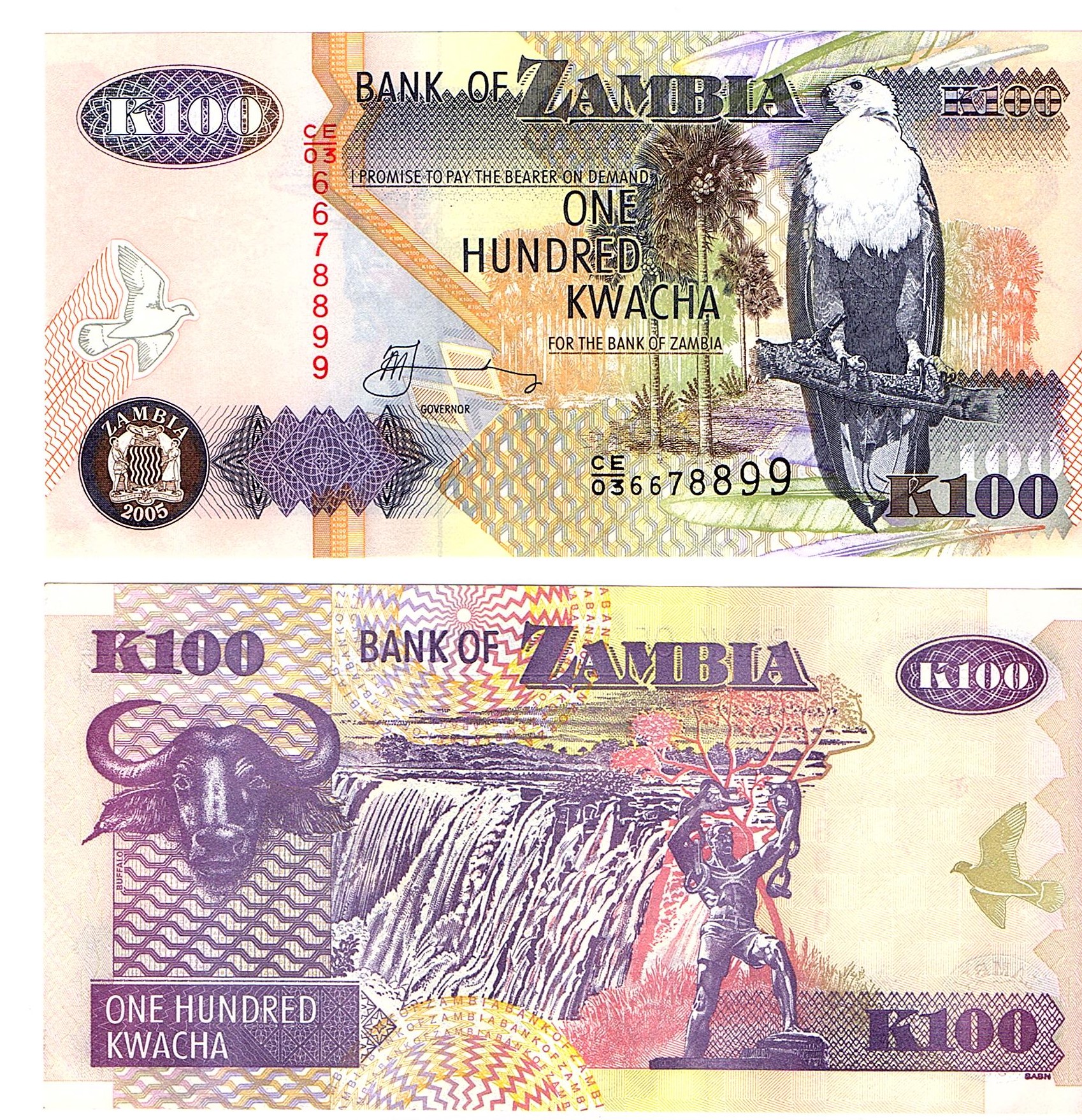 Zambia #38e-2005 100 Kwacha