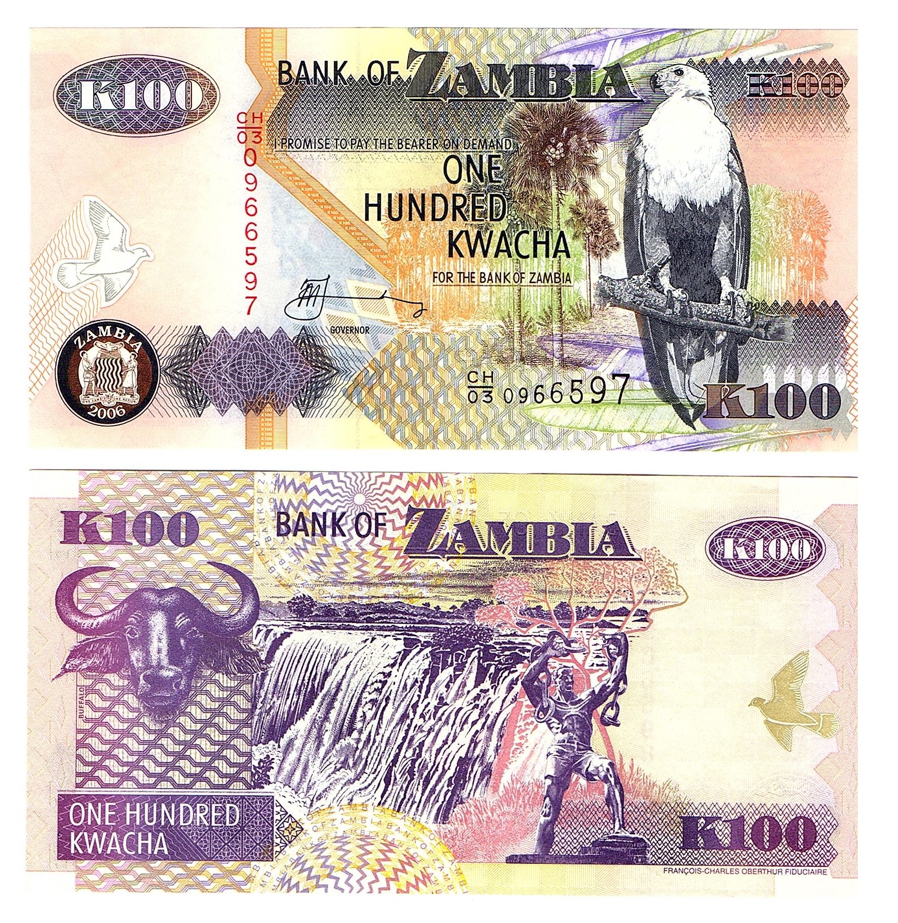 Zambia #38f-2006 100 Kwacha