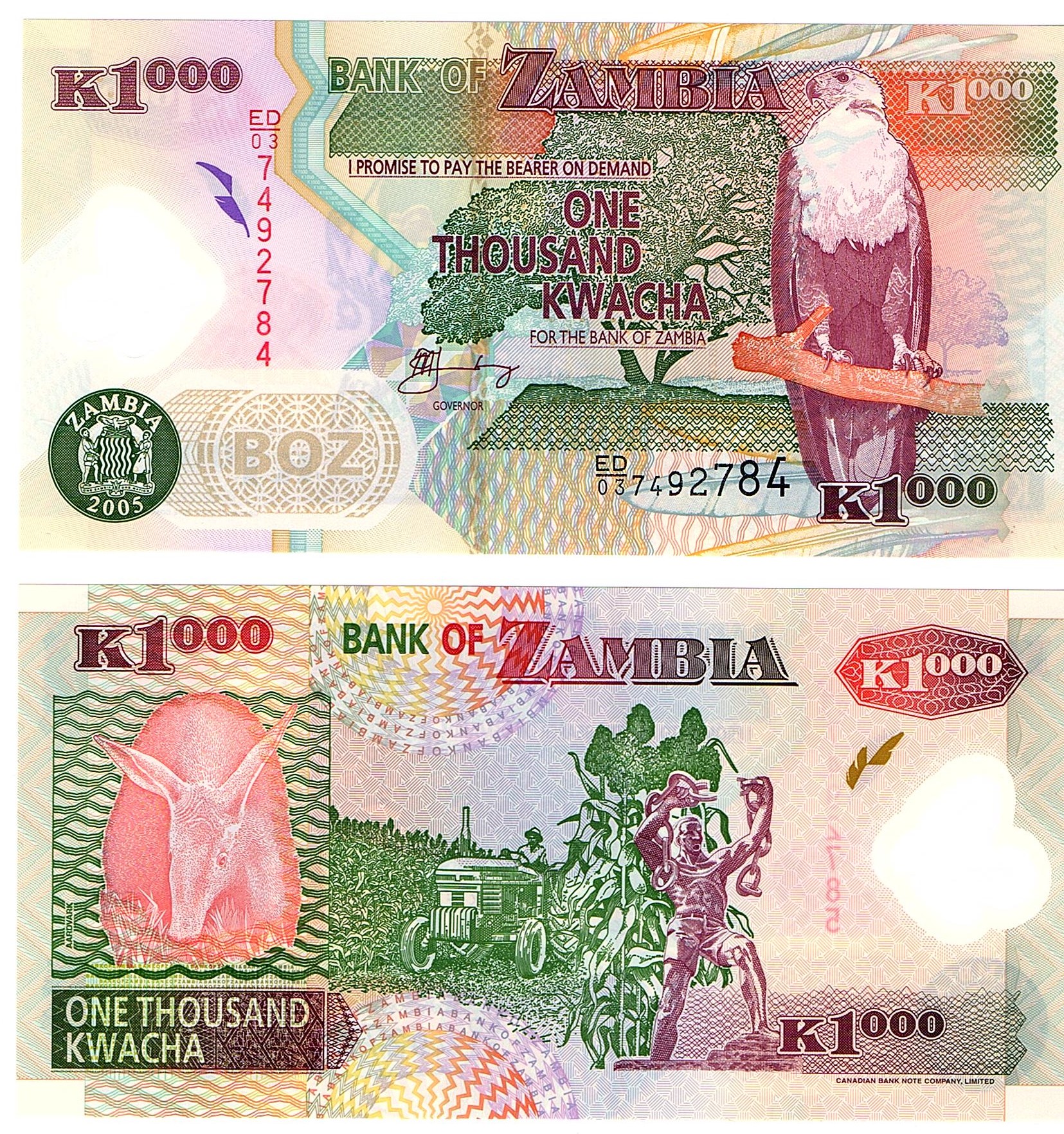 Zambia #44d-2005 1000 Kwacha