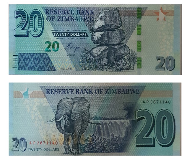 Zimbabwe #W104  20 Dollars