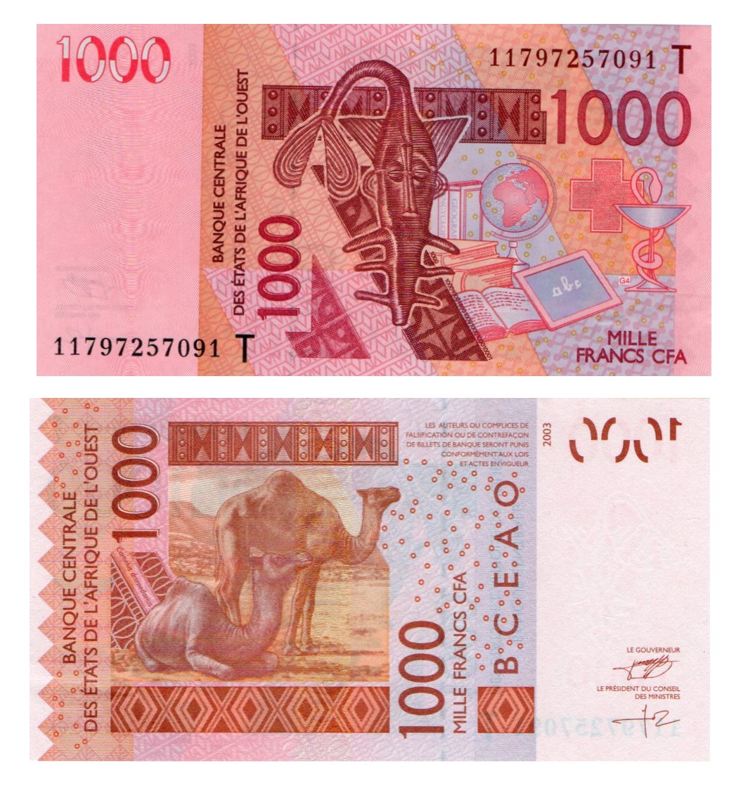 Togo #817Tj  1.000 Francs CFA