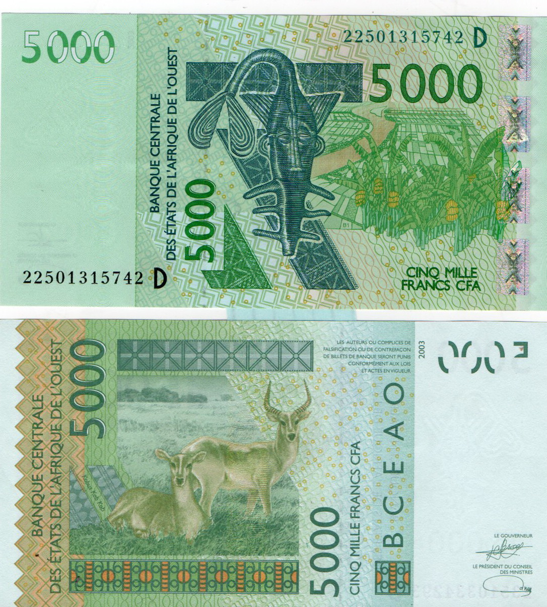 Mali #417D/2023 5000 Francs CFA
