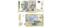 Serbia #61a 2.000 Dinara prefix AA