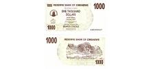 Zimbabwe #44   1000 Dollars